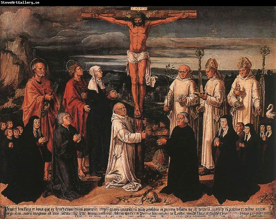 WOENSAM VON WORMS, Anton Christ on the Cross with Carthusian Saints